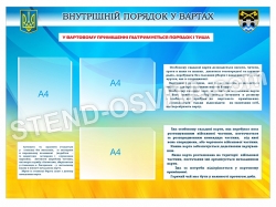 Стенд "Внутрішній порядок у вартах"