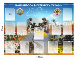 Стенд "Наш внесок в перемогу України"