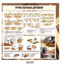 Стенд «Ручна обробка деревени»