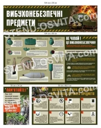 Стенди "Вибухонебезпечні предмети" об'ємні