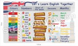 Стенд “Let`s learn english”