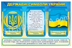 Пластиковий стенд Державна символіка України