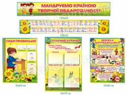 Комплект стендов для оформления кабинета начальной школы