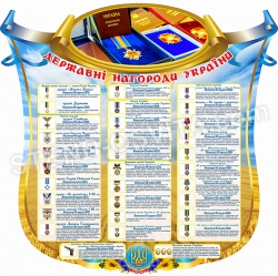 Стенд "Державні нагороди України"