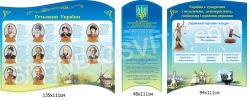 Стенд комплексный в кабинет истории и права «Гетьмани України