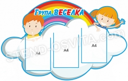 Стенд-візитка «Група ВЕСЕЛКА»