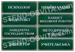 Рублена табличка на клас