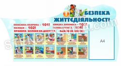 Стенд "Беспека життєдіяльності для малечі"