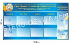 Стенд "Схема розташування кабінетів"