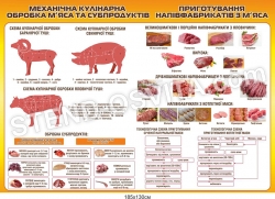 Стенд «Механічна кулінарна обробка м'яса»