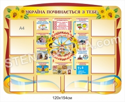 "Україна починається з тебе" стенд паріотичний