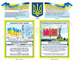 Патріотичний комплект стендів в кабінет військової підготовки