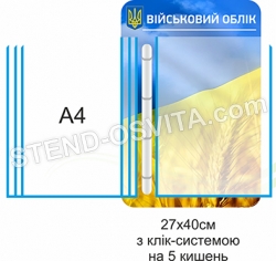 Військовий облік для підприємства стенд