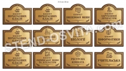 Табличка на двері кабінету ліцею