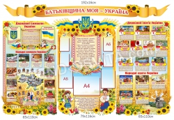 Комплект пластикових стендів «Батьківщина моя – Україна»