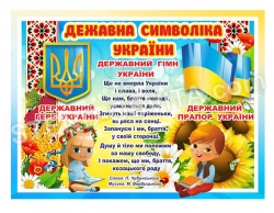 Державні символи України для малечі стенд
