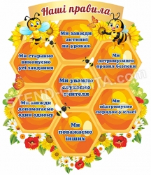 Наші правила з бджілками «Соти» стенд